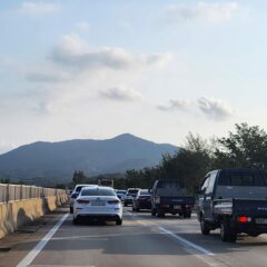 혼잡한 도심에서 운전!